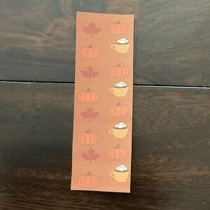 Autumn-Themed Stationery bookmark